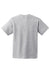 Hanes 5450 Youth Authentic Short Sleeve Crewneck T-Shirt Light Steel Grey Flat Back
