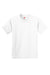 Hanes 5450 Youth Authentic Short Sleeve Crewneck T-Shirt White Flat Front