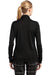 Nike 545322 Womens Stretch Tech Dri-Fit Moisture Wicking Long Sleeve Polo Shirt Black Model Back
