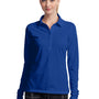 Nike Womens Stretch Tech Dri-Fit Moisture Wicking Long Sleeve Polo Shirt - Sapphire Blue