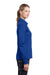 Nike 545322 Womens Stretch Tech Dri-Fit Moisture Wicking Long Sleeve Polo Shirt Sapphire Blue Model Side