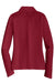 Nike 545322 Womens Stretch Tech Dri-Fit Moisture Wicking Long Sleeve Polo Shirt Varsity Red Flat Back