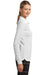 Nike 545322 Womens Stretch Tech Dri-Fit Moisture Wicking Long Sleeve Polo Shirt White Model Side