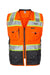 Kishigo S5002-5003 Unisex Premium Black Series Surveyors Vest Orange Flat Front