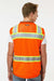 Kishigo S5002-5003 Unisex Premium Black Series Surveyors Vest Orange Model Back