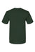Bayside BA5040 Mens USA Made Short Sleeve Crewneck T-Shirt Hunter Green Flat Back