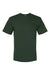 Bayside 5040 Mens USA Made Short Sleeve Crewneck T-Shirt Hunter Green Flat Front