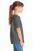 Hanes 5480 Youth Essential-T Short Sleeve Crewneck T-Shirt Smoke Grey Model Side