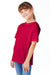 Hanes 5480 Youth Essential-T Short Sleeve Crewneck T-Shirt Athletic Crimson Red Model 3Q