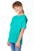 Hanes 5480 Youth Essential-T Short Sleeve Crewneck T-Shirt Athletic Teal Green Model 3Q