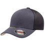 Flexfit Hats Mens UniPanel Stretch Fit Hat - Navy Blue Melange