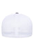 Flexfit Hats 5511UP Mens UniPanel Stretch Fit Hat Heather Grey Melange/White Flat Back