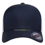 Flexfit Hats Mens UniPanel Stretch Fit Hat - True Navy Blue/White