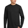 Hanes Mens Authentic Long Sleeve Crewneck T-Shirt - Black