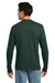 Hanes 5586 Mens Authentic Long Sleeve Crewneck T-Shirt Deep Forest Green Model Back