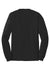 Hanes 5586 Mens Authentic Long Sleeve Crewneck T-Shirt Black Flat Back