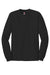 Hanes 5586 Mens Authentic Long Sleeve Crewneck T-Shirt Black Flat Front