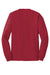 Hanes 5586 Mens Authentic Long Sleeve Crewneck T-Shirt Deep Red Flat Back
