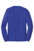 Hanes 5586 Mens Authentic Long Sleeve Crewneck T-Shirt Deep Royal Blue Flat Back