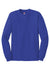 Hanes 5586 Mens Authentic Long Sleeve Crewneck T-Shirt Deep Royal Blue Flat Front