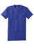 Hanes 5590 Mens Authentic Short Sleeve Crewneck T-Shirt w/ Pocket Deep Royal Blue Flat Front