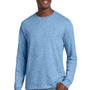 Jerzees Mens Premium Blend Moisture Wicking Long Sleeve Crewneck T-Shirt - Heather Carolina Blue