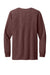 Jerzees 560LS Mens Premium Blend Moisture Wicking Long Sleeve Crewneck T-Shirt Heather Maroon Flat Back