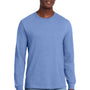 Jerzees Mens Premium Blend Moisture Wicking Long Sleeve Crewneck T-Shirt - Iris Purple