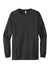 Jerzees 560LS Mens Premium Blend Moisture Wicking Long Sleeve Crewneck T-Shirt Heather Black Ink Flat Front
