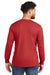 Jerzees 560LS Mens Premium Blend Moisture Wicking Long Sleeve Crewneck T-Shirt True Red Model Back