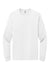 Jerzees 560LS Mens Premium Blend Moisture Wicking Long Sleeve Crewneck T-Shirt White Flat Front
