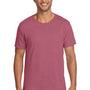 Jerzees Mens Premium Blend Moisture Wicking Short Sleeve Crewneck T-Shirt - Heather Raspberry