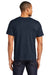 Jerzees 560MR/560M Mens Premium Blend Moisture Wicking Short Sleeve Crewneck T-Shirt Heather Indigo Blue Model Back