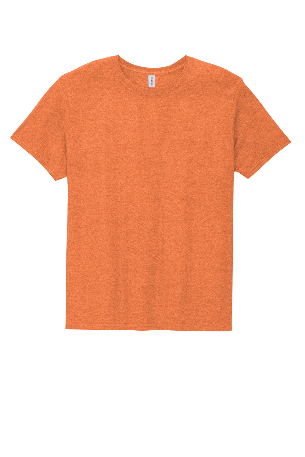 Jerzees 560MR/560M Mens Premium Blend Moisture Wicking Short Sleeve Crewneck T-Shirt Heather Vintage Orange Flat Front