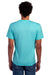 Jerzees 560MR/560M Mens Premium Blend Moisture Wicking Short Sleeve Crewneck T-Shirt Heather Aqua Model Back