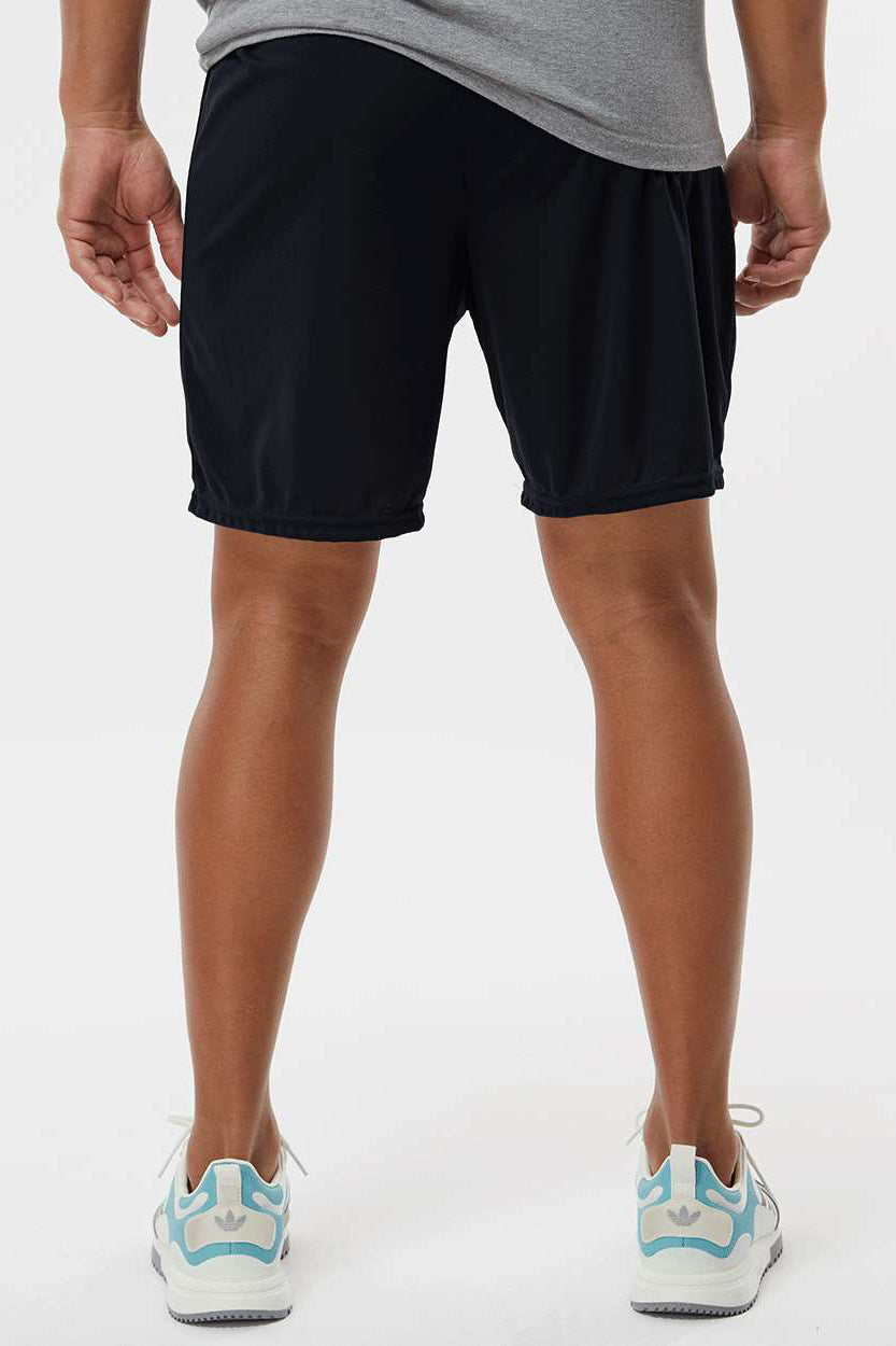 Augusta Sportswear 1425 Mens Octane Moisture Wicking Shorts Black Model Back