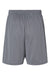 Augusta Sportswear 1425 Mens Octane Moisture Wicking Shorts Graphite Grey Flat Back