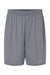 Augusta Sportswear 1425 Mens Octane Moisture Wicking Shorts Graphite Grey Flat Front