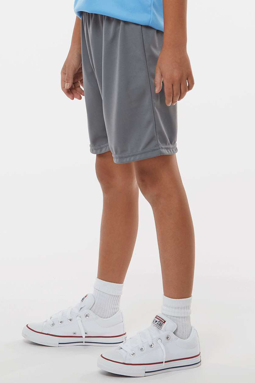 Augusta Sportswear 1426 Youth Octane Moisture Wicking Shorts Graphite Grey Model Side
