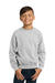 Jerzees 562B/562BR Youth NuBlend Fleece Crewneck Sweatshirt Ash Grey Model Front