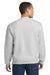 Jerzees 562M/562MR Mens NuBlend Fleece Crewneck Sweatshirt Ash Grey Model Back