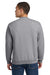 Jerzees 562M/562MR Mens NuBlend Fleece Crewneck Sweatshirt Heather Grey Model Back