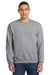 Jerzees 562M/562MR Mens NuBlend Fleece Crewneck Sweatshirt Heather Grey Model Front