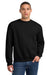 Jerzees 562M/562MR Mens NuBlend Fleece Crewneck Sweatshirt Black Model Front
