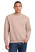 Jerzees 562M/562MR Mens NuBlend Fleece Crewneck Sweatshirt Blush Pink Model Front
