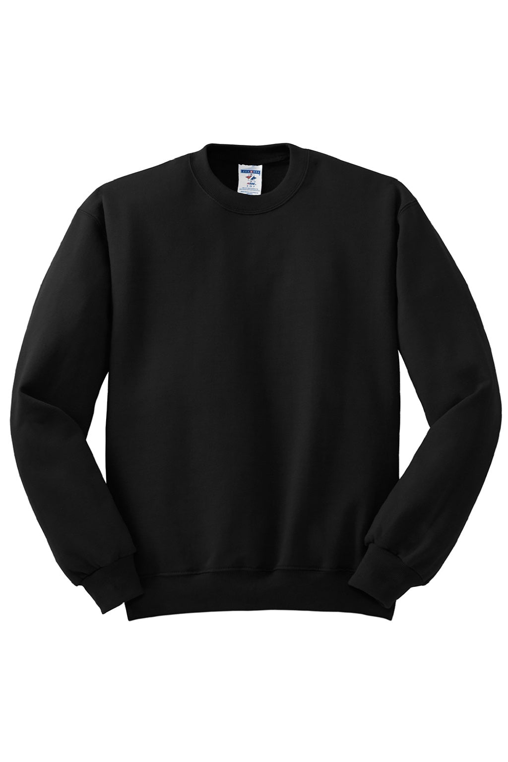 Jerzees 562M/562MR Mens NuBlend Fleece Crewneck Sweatshirt Black Flat Front