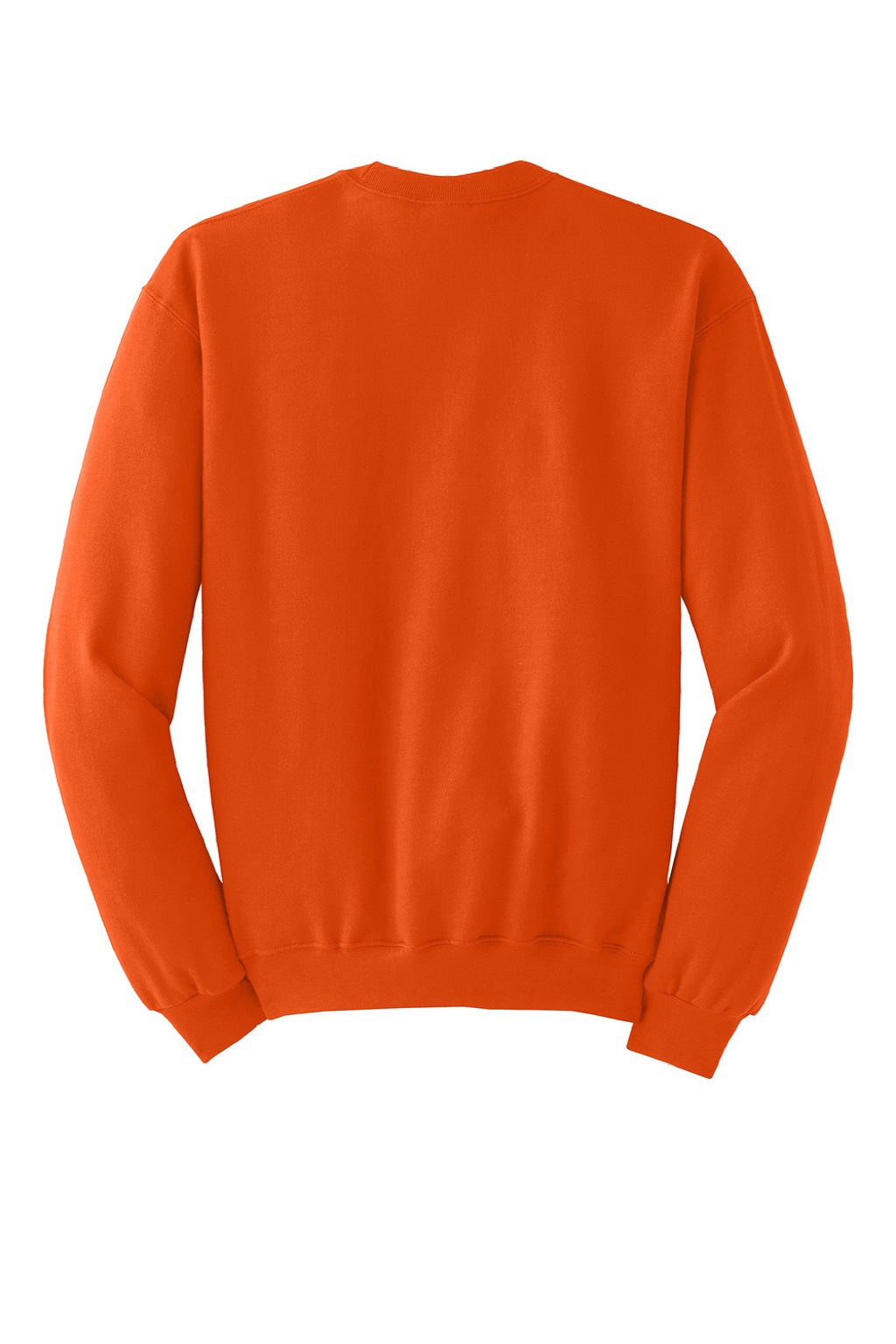 Jerzees 562M/562MR Mens NuBlend Fleece Crewneck Sweatshirt Burnt Orange Flat Back
