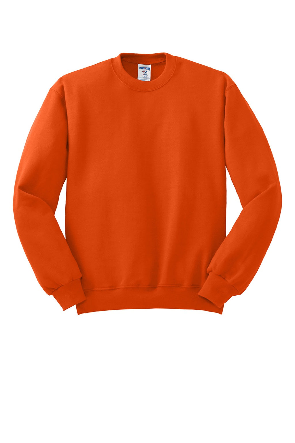 Jerzees 562M/562MR Mens NuBlend Fleece Crewneck Sweatshirt Burnt Orange Flat Front