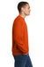 Jerzees 562M/562MR Mens NuBlend Fleece Crewneck Sweatshirt Burnt Orange Model Side