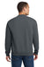 Jerzees 562M/562MR Mens NuBlend Fleece Crewneck Sweatshirt Charcoal Grey Model Back
